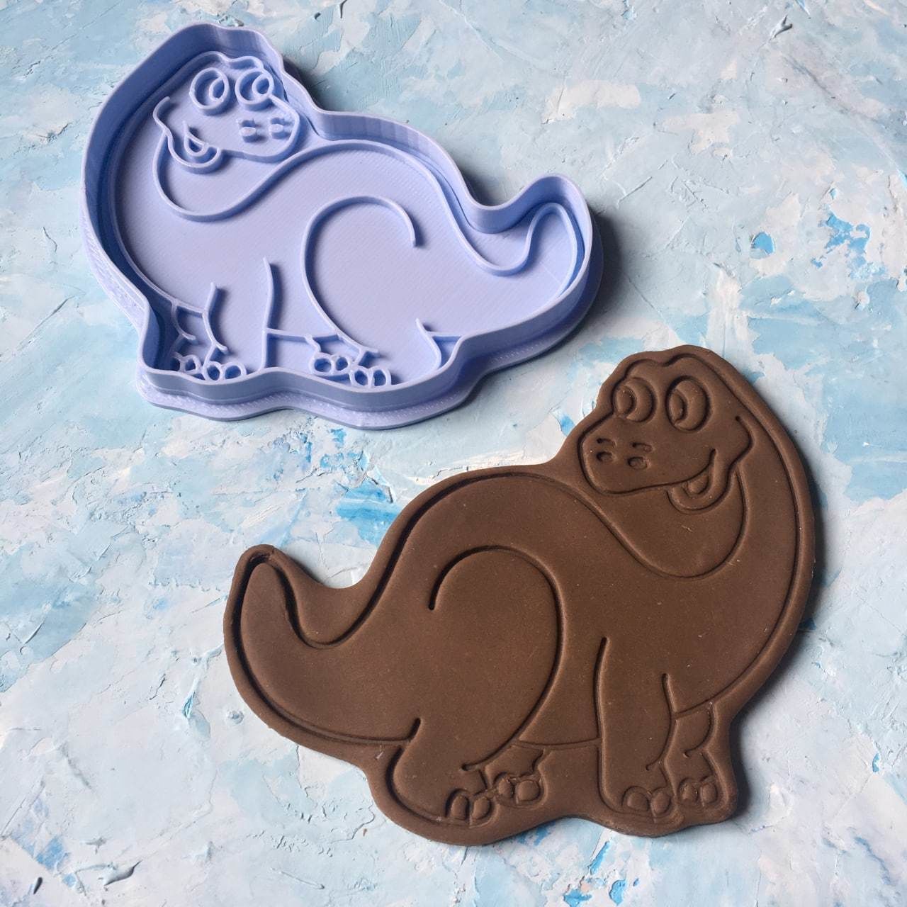 Dinosaur Cookie Cutter 3D print model_1