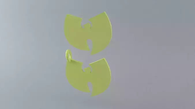 Wu-Tang Logo and Necklace 3D print model