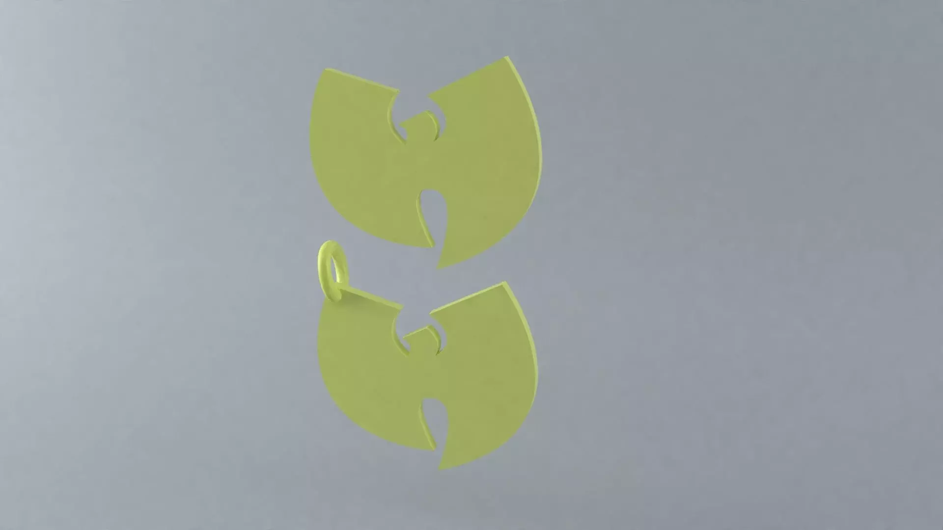 Wu-Tang Logo and Necklace 3D print model_0