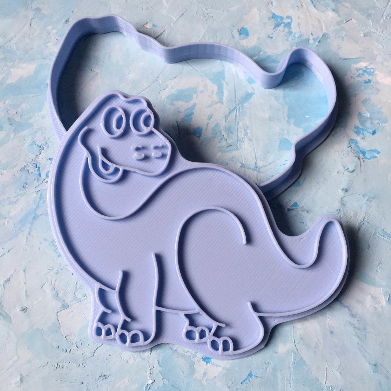 Dinosaur set Cookie Cutter 3D print model_7