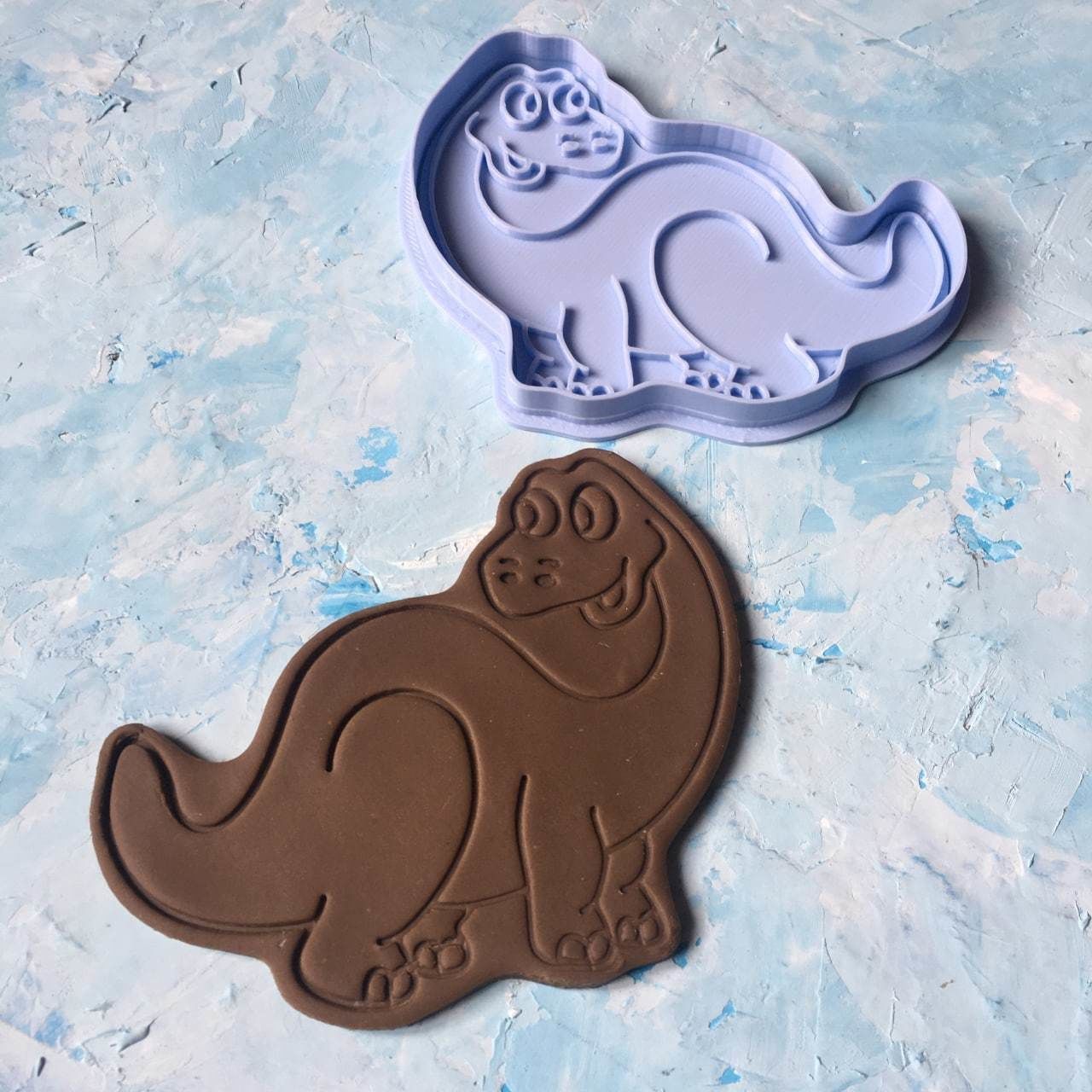 Dinosaur set Cookie Cutter 3D print model_5