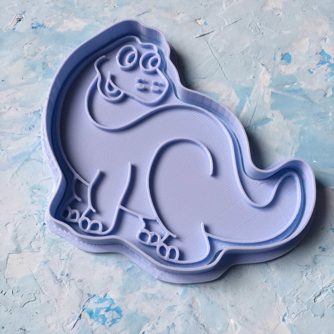 Dinosaur set Cookie Cutter 3D print model_6