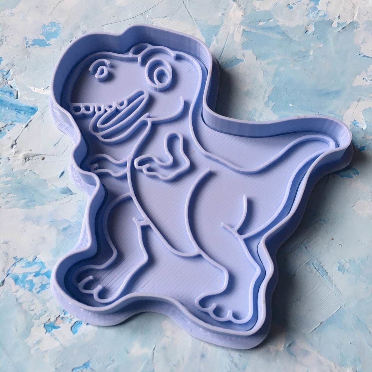 Dinosaur set Cookie Cutter 3D print model_20