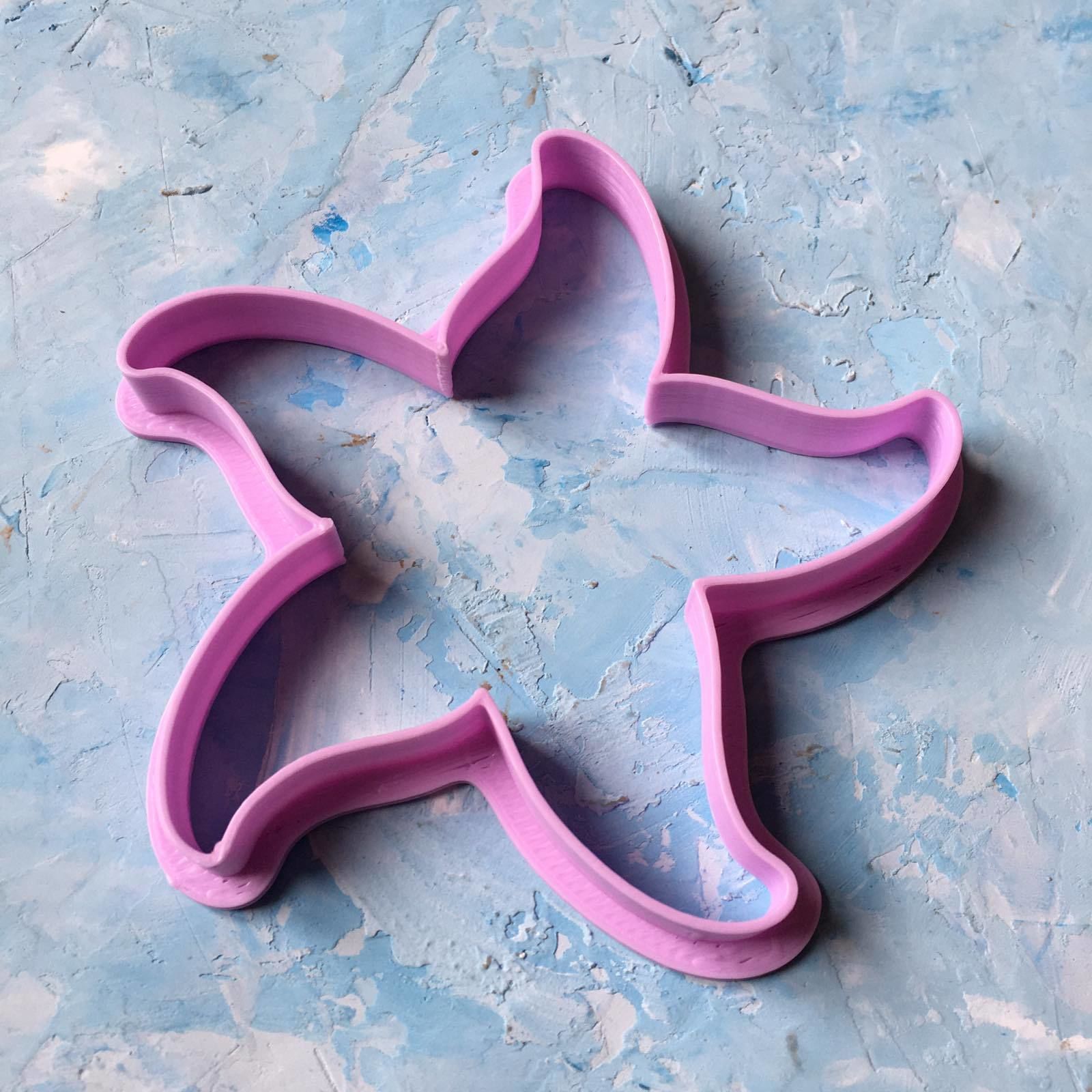 Cookie Cutter  Starfish 3D print model_2