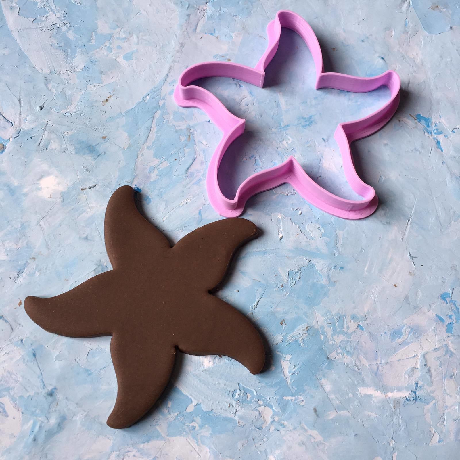 Starfish Cookie Cutter 3D print model_1