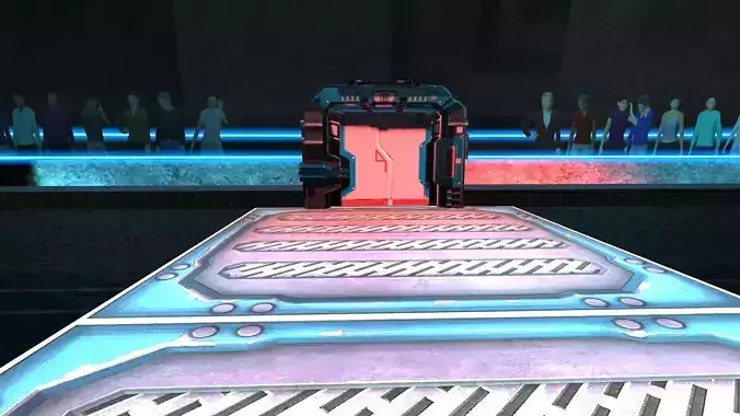 3D model Fighting Arena Optimized