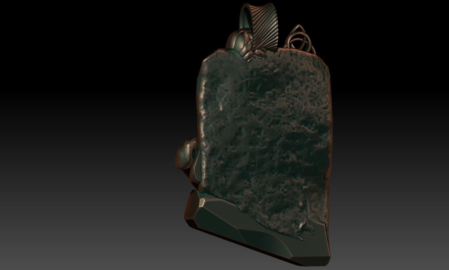 Frigg pendant 3D print model_3