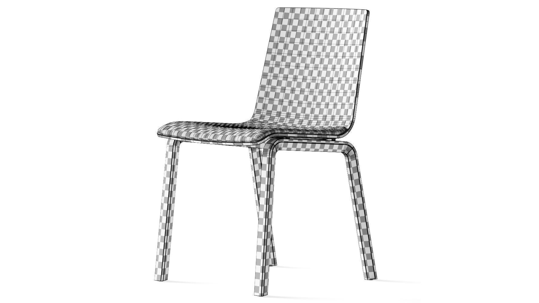 Thonet 162 Sp Chair 3D model_2