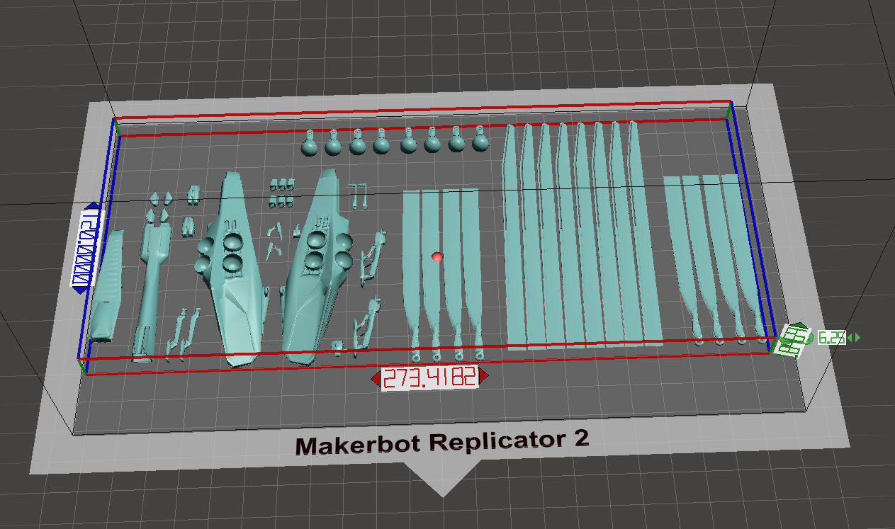 Ornithopter futuristic helicopter with two propellers 3D model_18