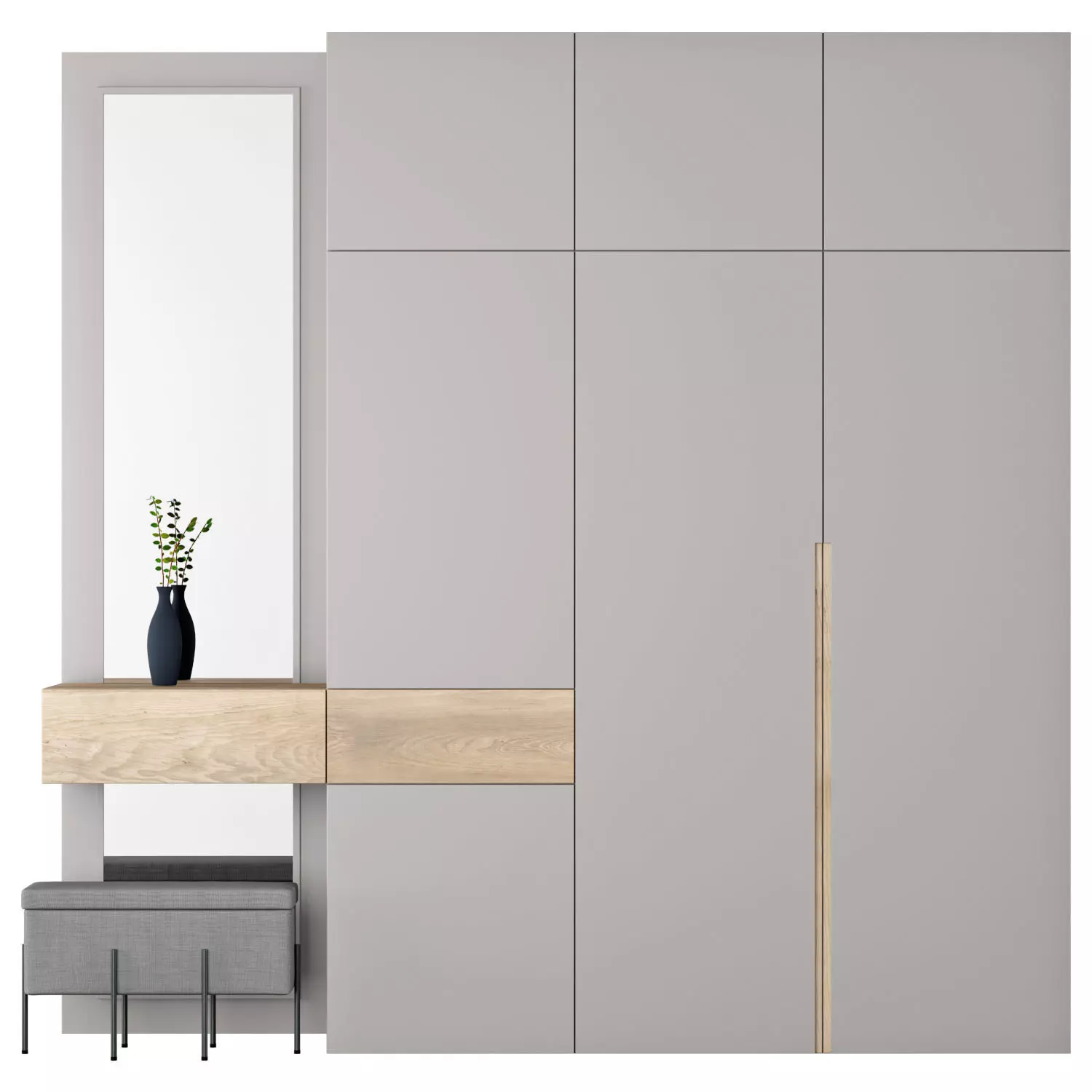 Composition in the hallway 90 3D model_0