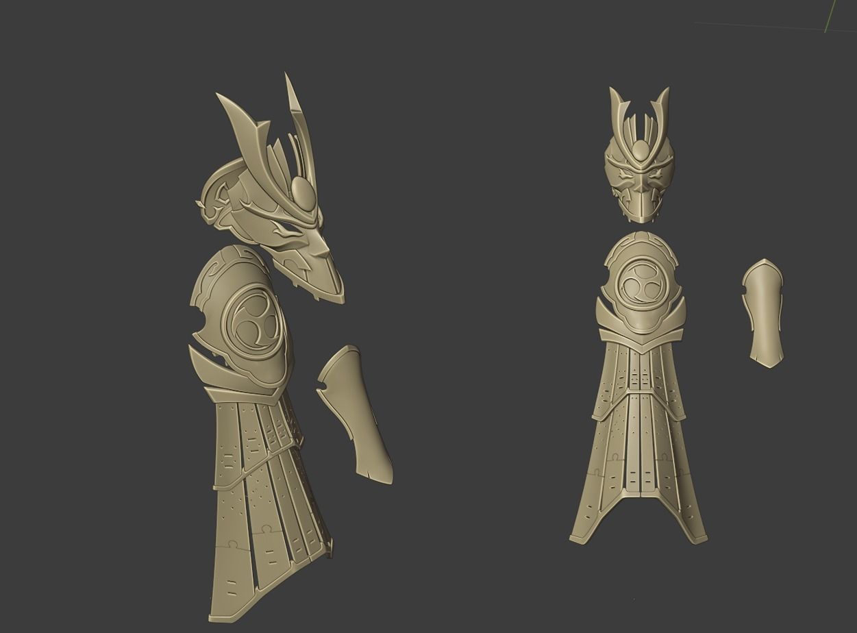 RAIDEN SHOGUN BOSS COSPLAY 3D print model_4