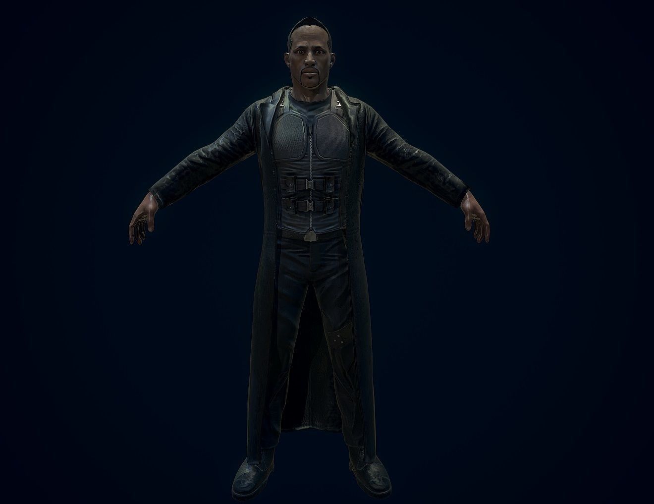 Vampire Hunter Low-poly 3D model_16