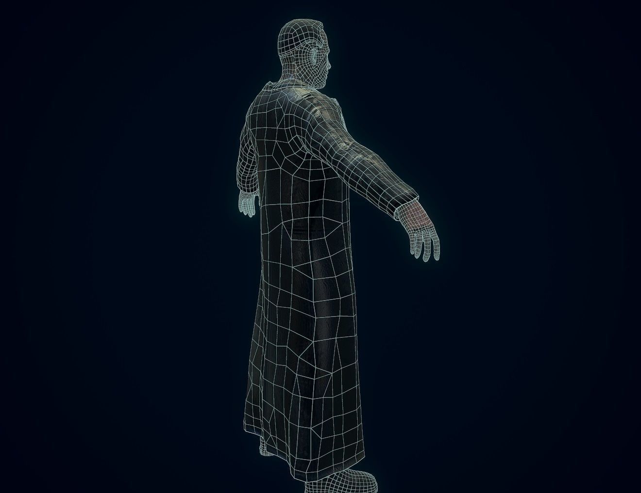 Vampire Hunter Low-poly 3D model_13