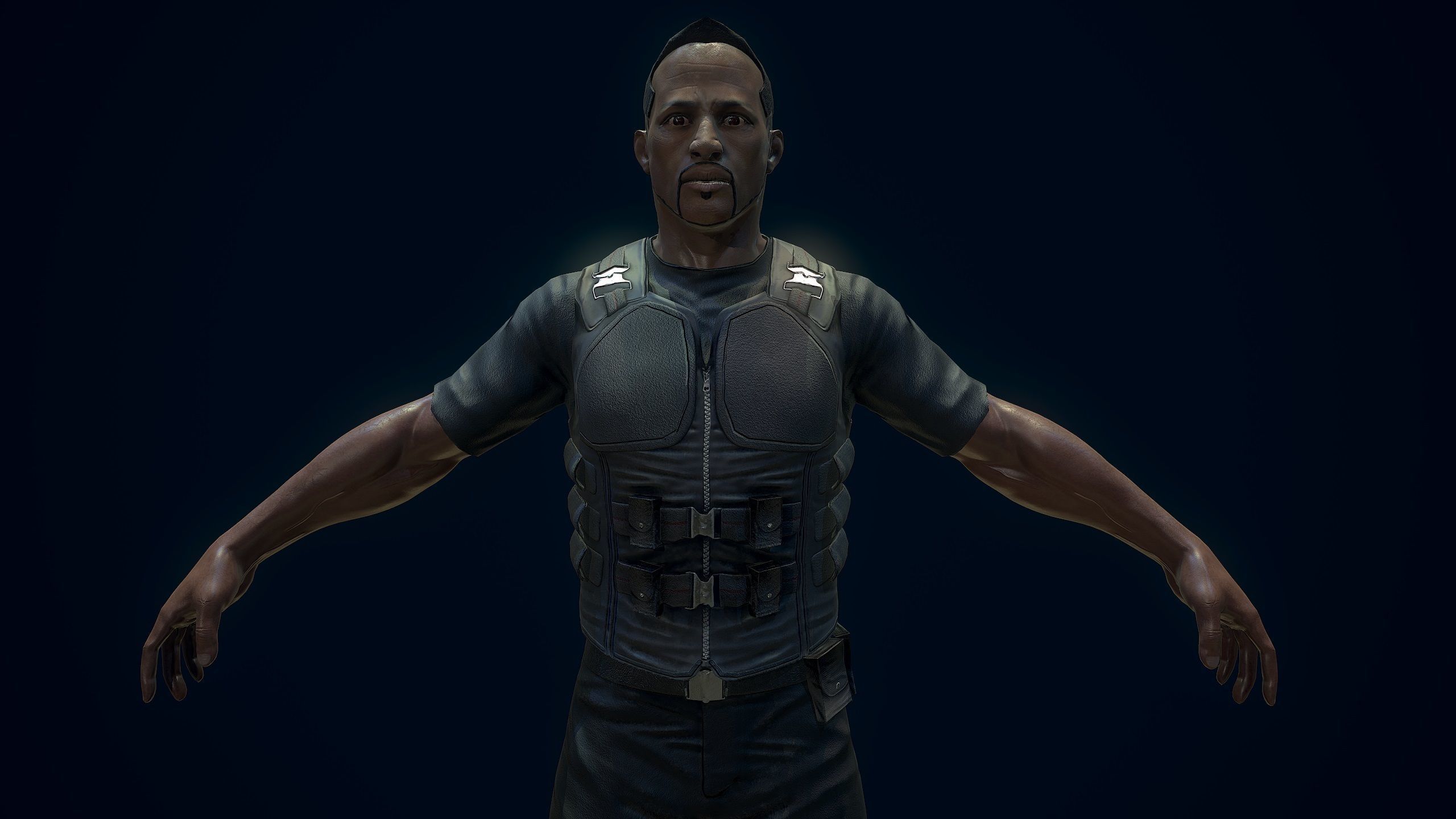 Vampire Hunter Low-poly 3D model_2