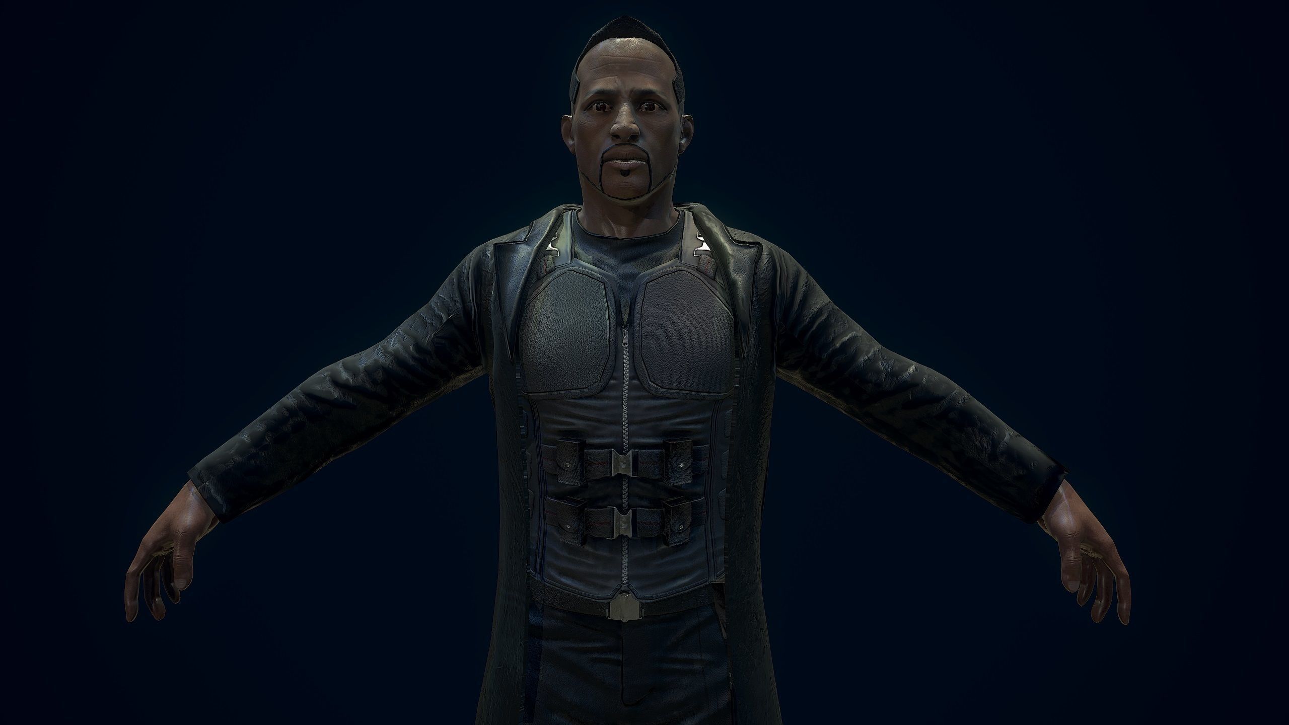 Vampire Hunter Low-poly 3D model_3