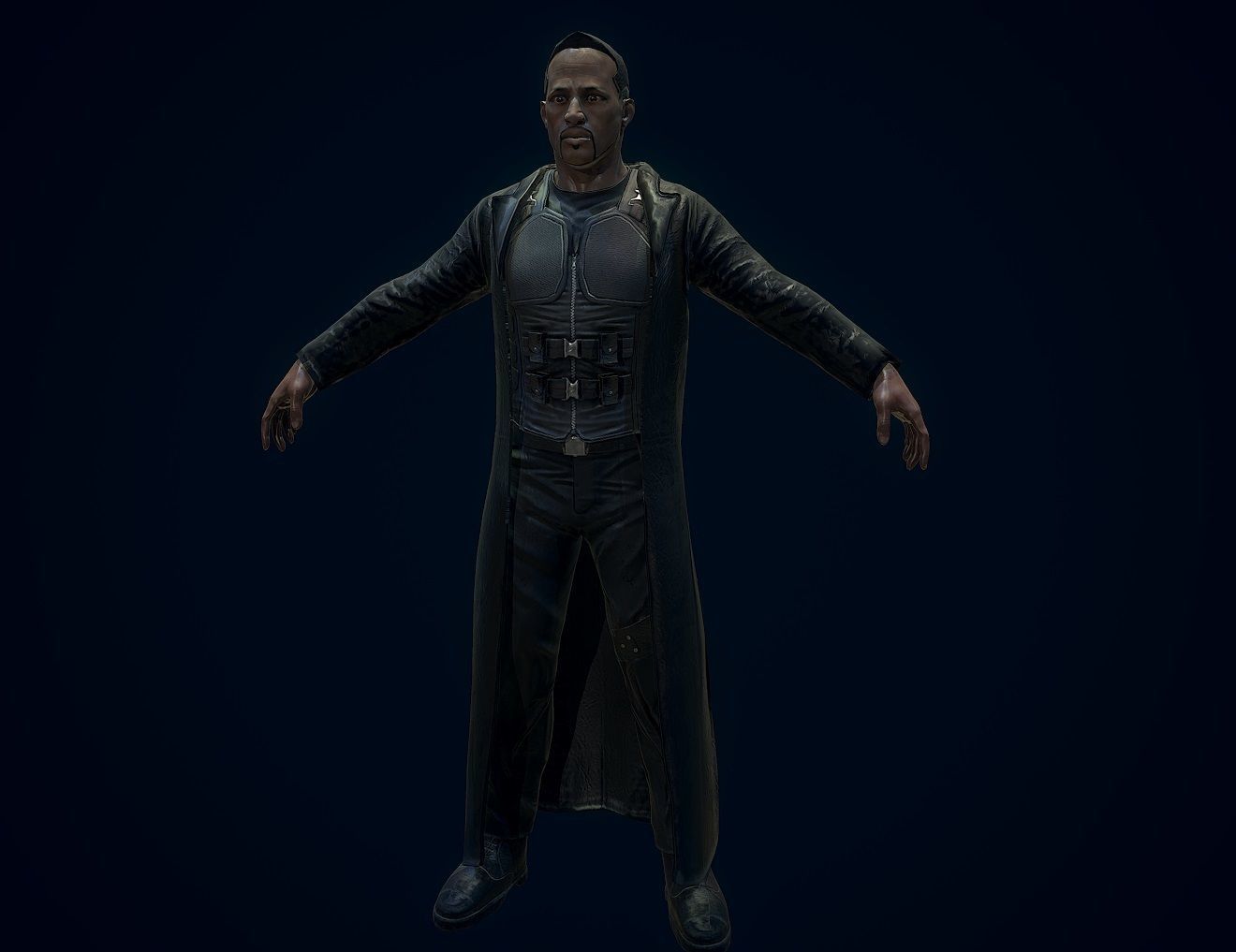 Vampire Hunter Low-poly 3D model_4