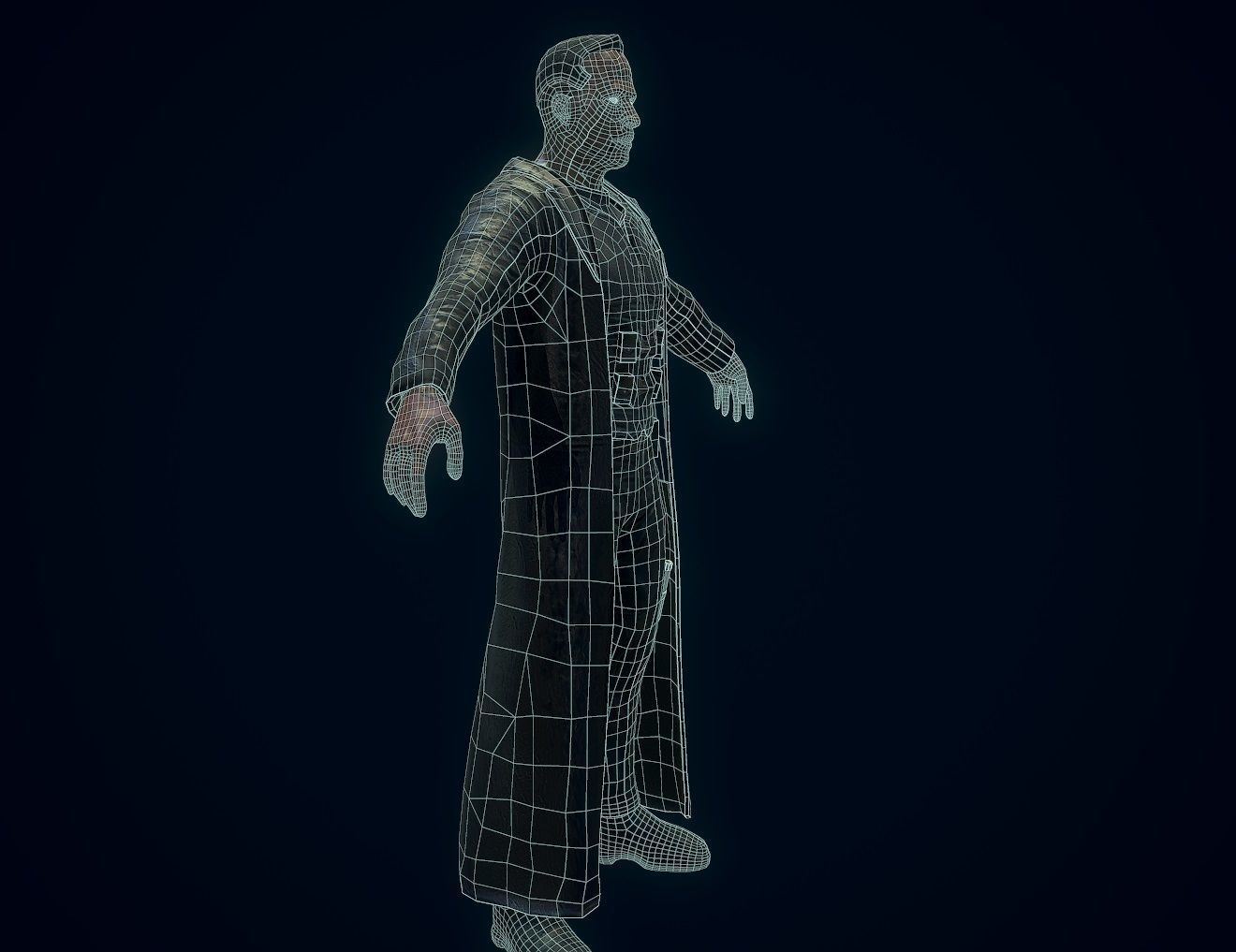 Vampire Hunter Low-poly 3D model_15