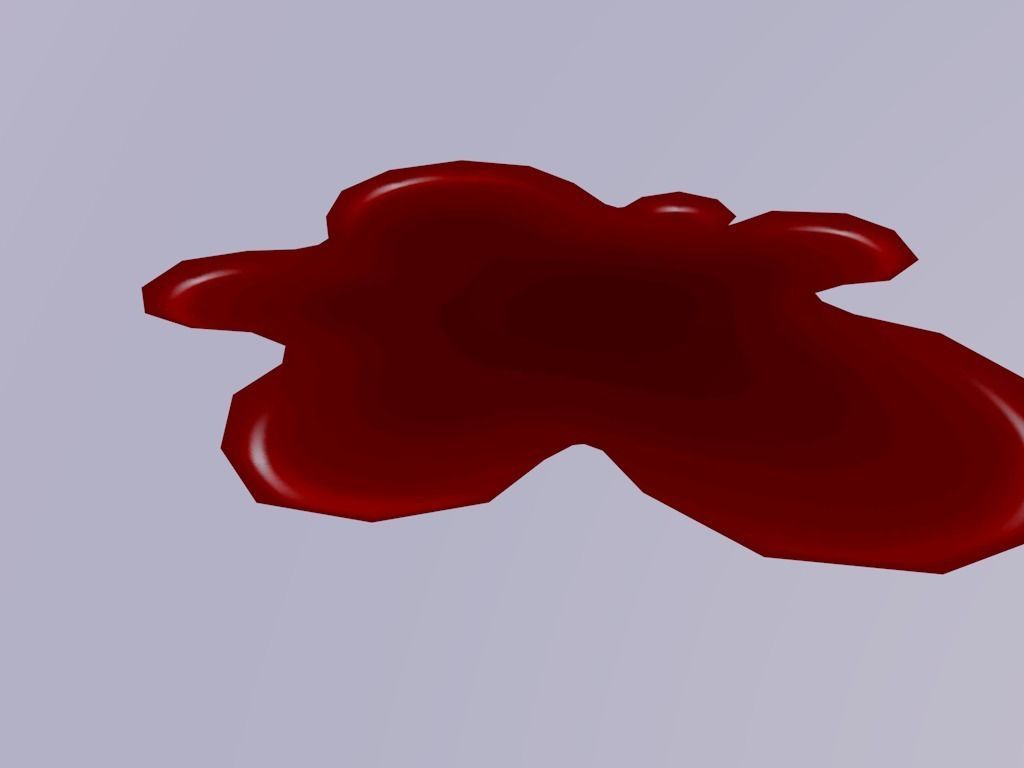 Blood Pool Low-poly 3D model_1
