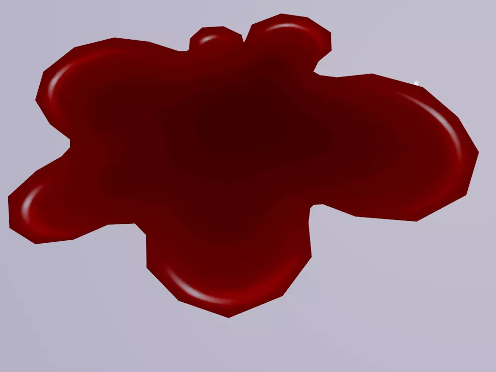 Blood Pool Low-poly 3D model_0