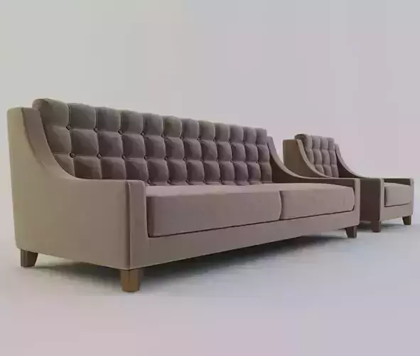Sofa and armchair