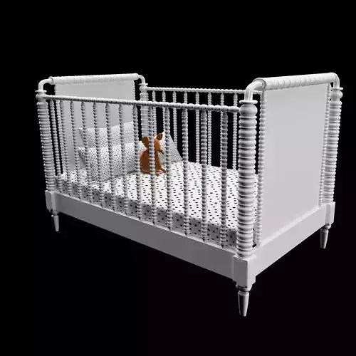 Baby bed in a classic style