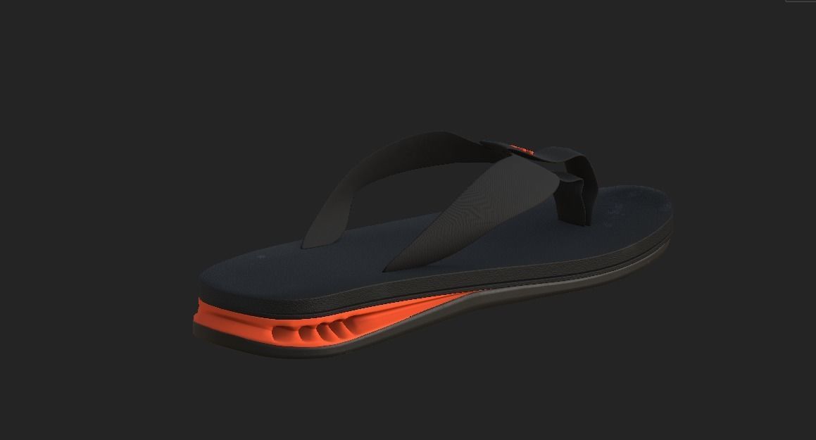  kenner slipper Low-poly 3D model_3