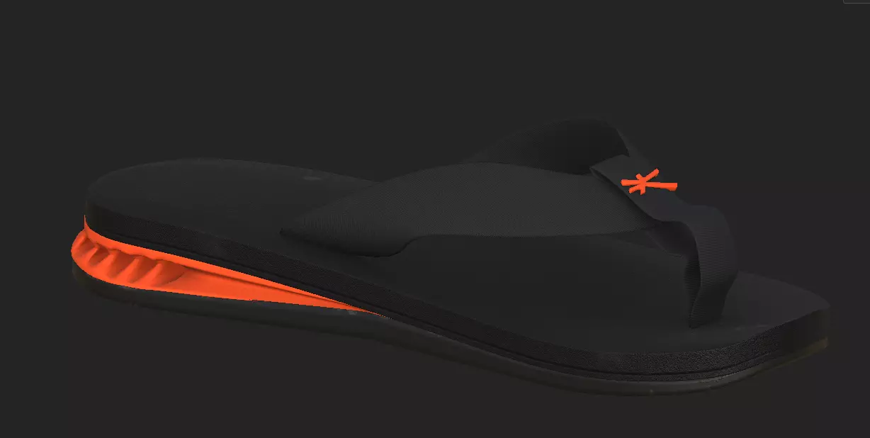  kenner slipper Low-poly 3D model_0