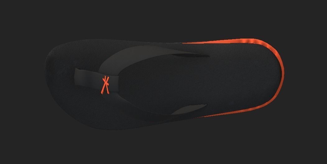  kenner slipper Low-poly 3D model_2