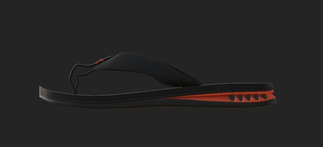  kenner slipper Low-poly 3D model_1