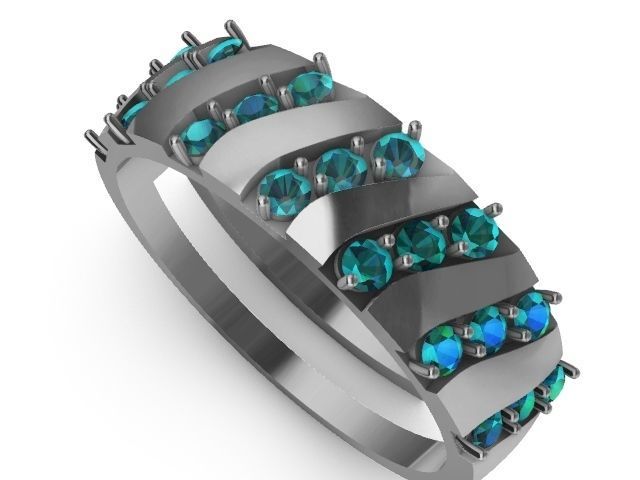 4 types slash ring stl verified  3D print model_24