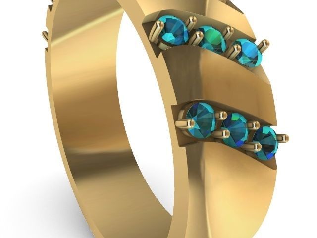 4 types slash ring stl verified  3D print model_28