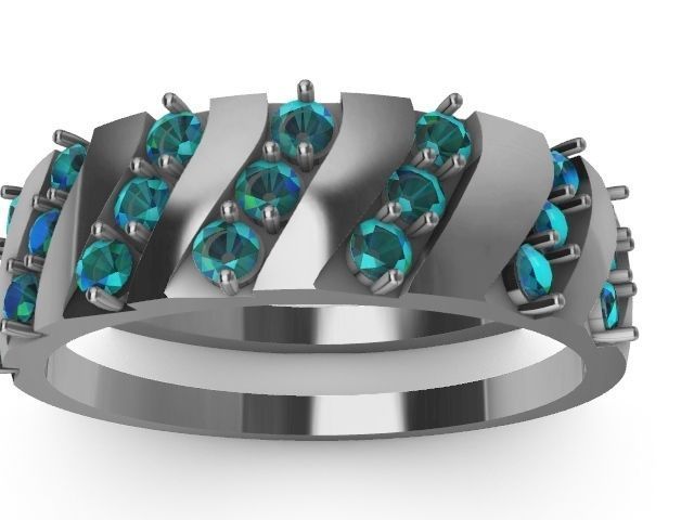 4 types slash ring stl verified  3D print model_26