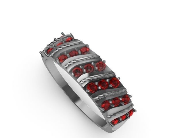 4 types slash ring stl verified  3D print model_12