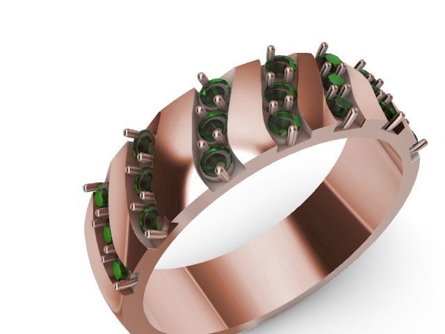 4 types slash ring stl verified  3D print model_34