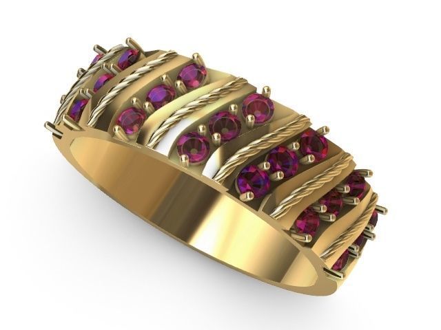 4 types slash ring stl verified  3D print model_7