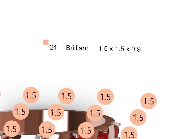 4 types slash ring stl verified  3D print model_39