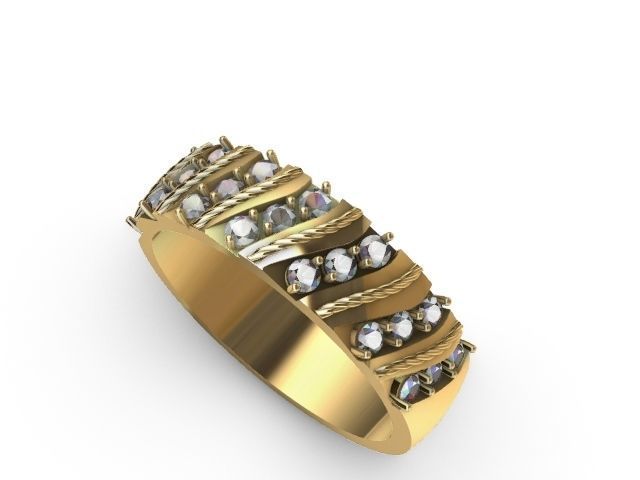 4 types slash ring stl verified  3D print model_4