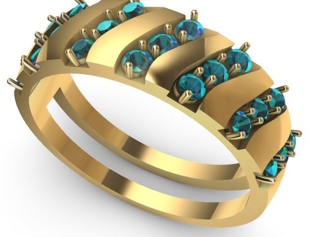 4 types slash ring stl verified  3D print model_20