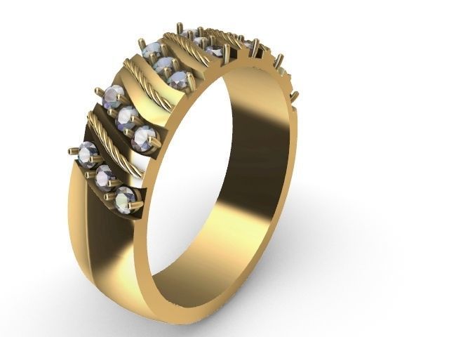 4 types slash ring stl verified  3D print model_6