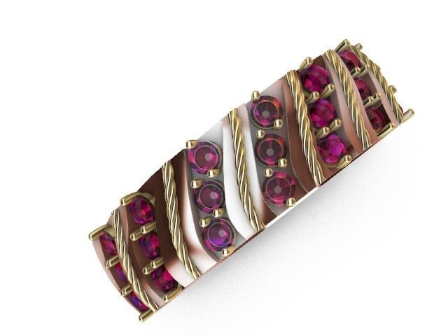 4 types slash ring stl verified  3D print model_8