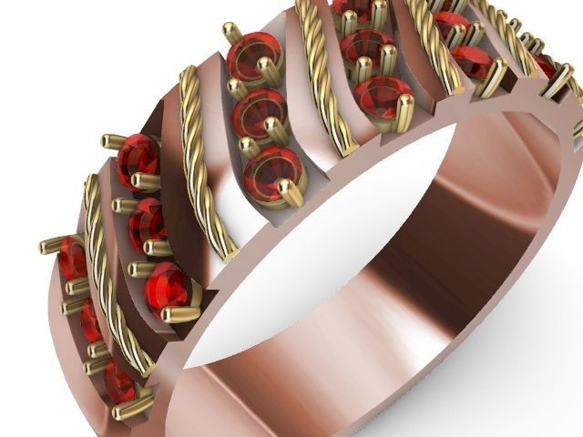 4 types slash ring stl verified  3D print model_1