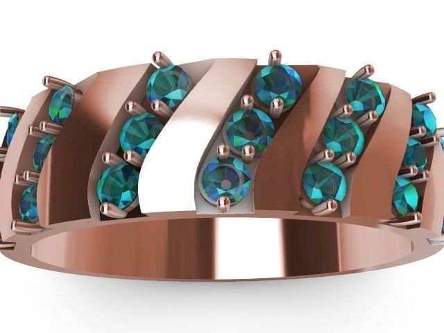 4 types slash ring stl verified  3D print model_30