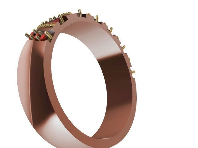 4 types slash ring stl verified  3D print model_10