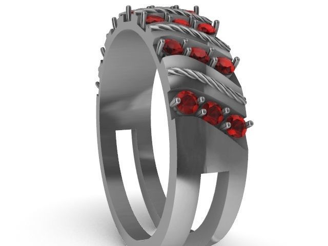 4 types slash ring stl verified  3D print model_13