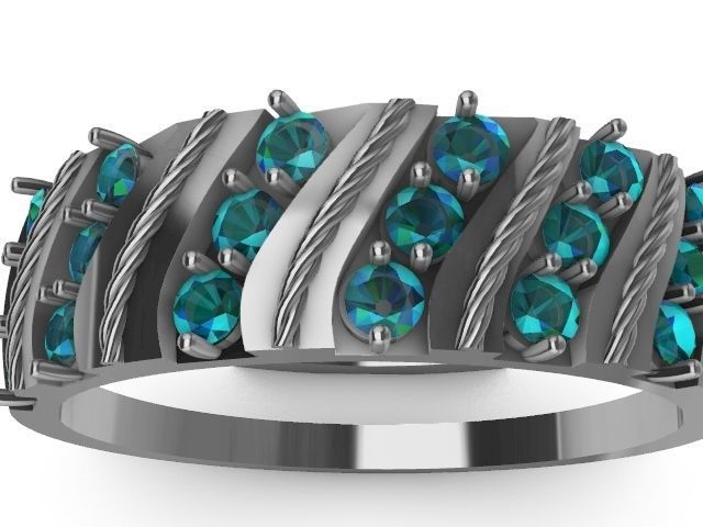 4 types slash ring stl verified  3D print model_18