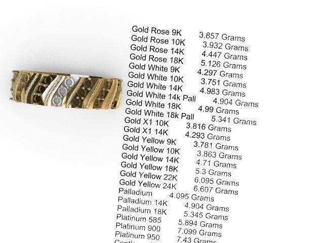 4 types slash ring stl verified  3D print model_41