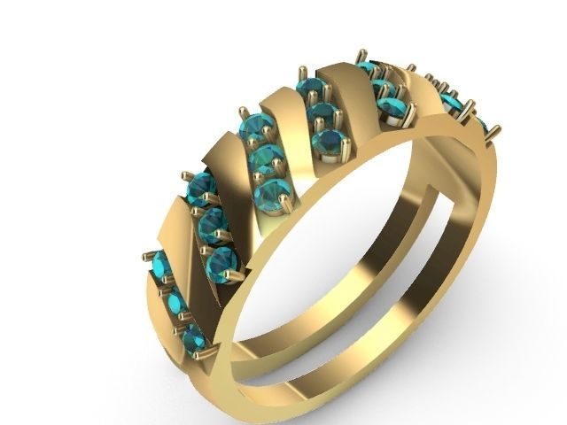 4 types slash ring stl verified  3D print model_23