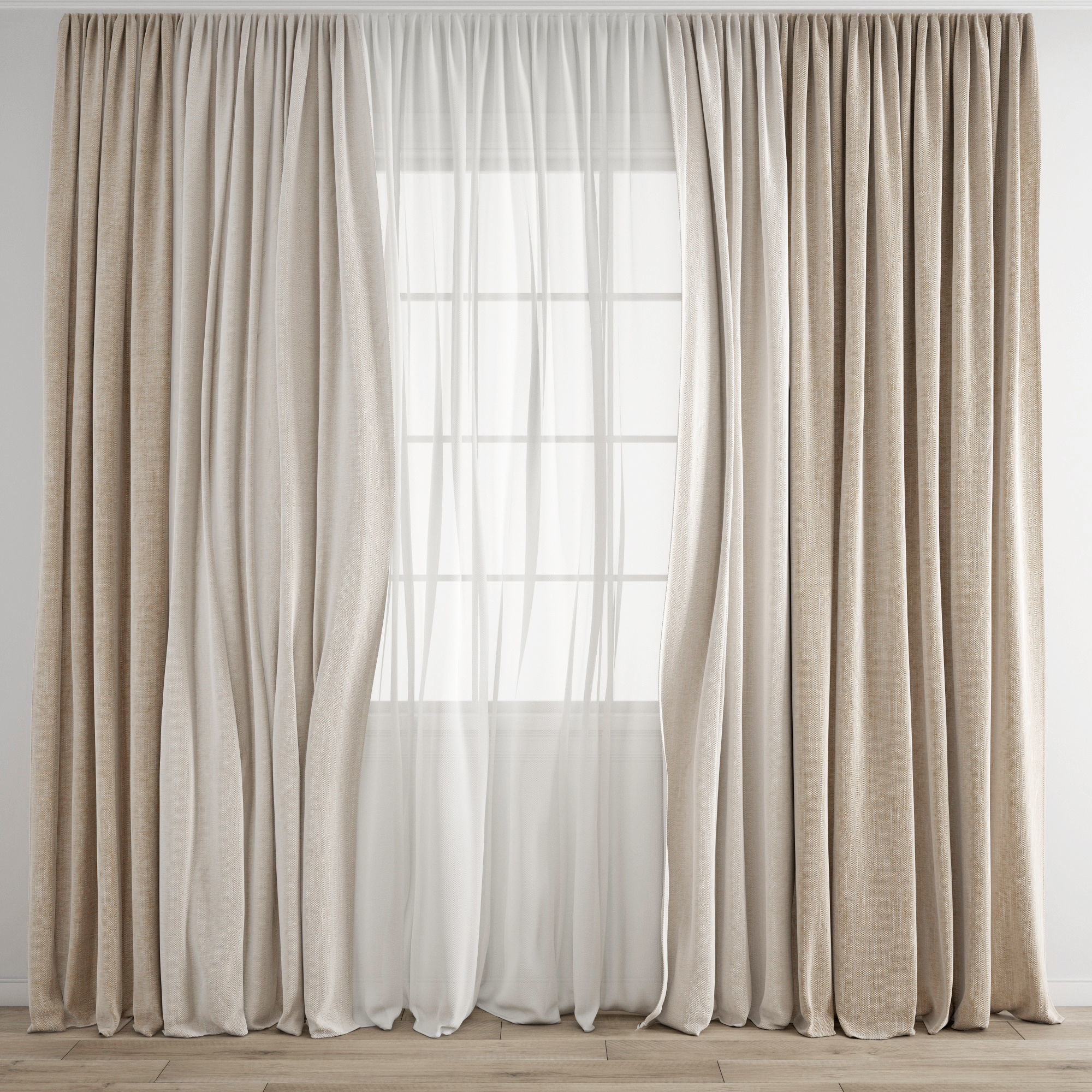 Curtain 322 3D model_6