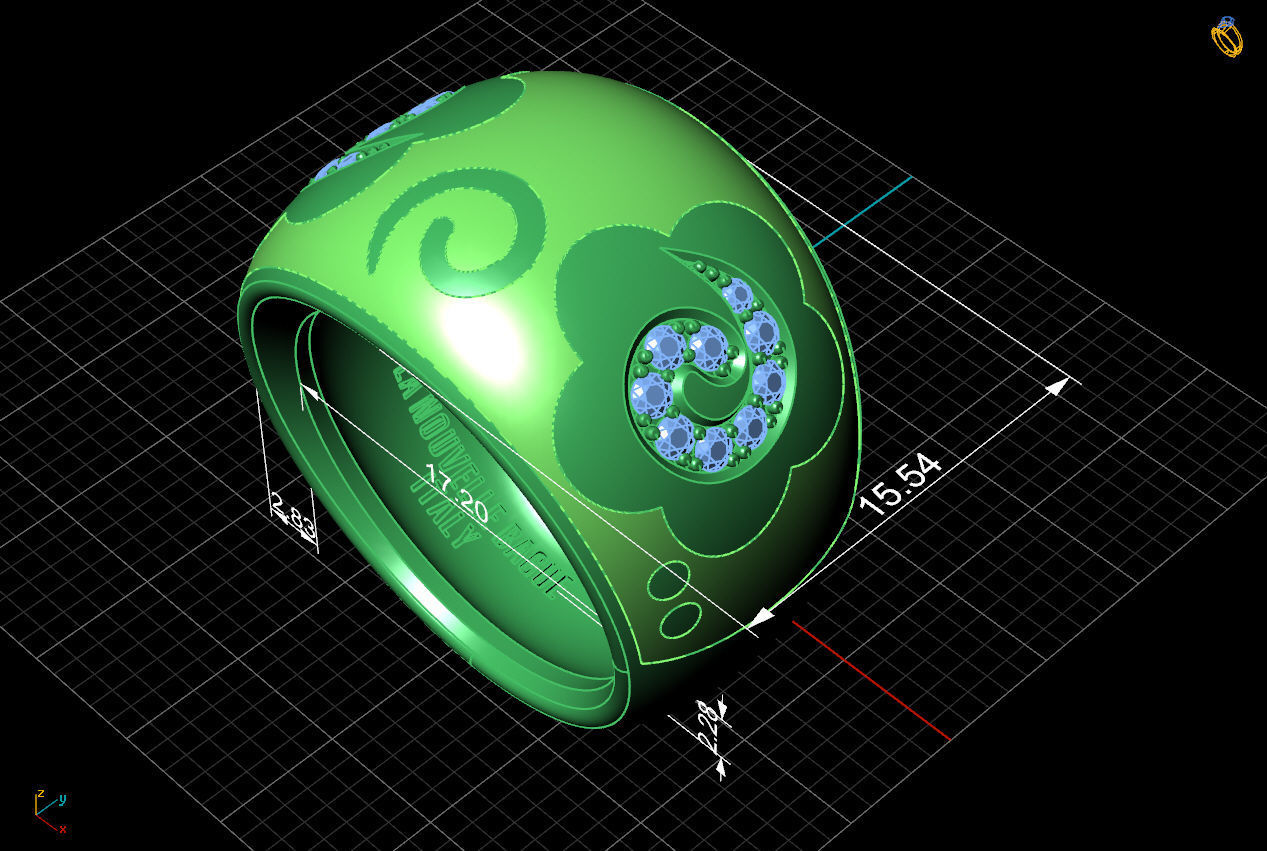 jewelry rings 3D print model_4