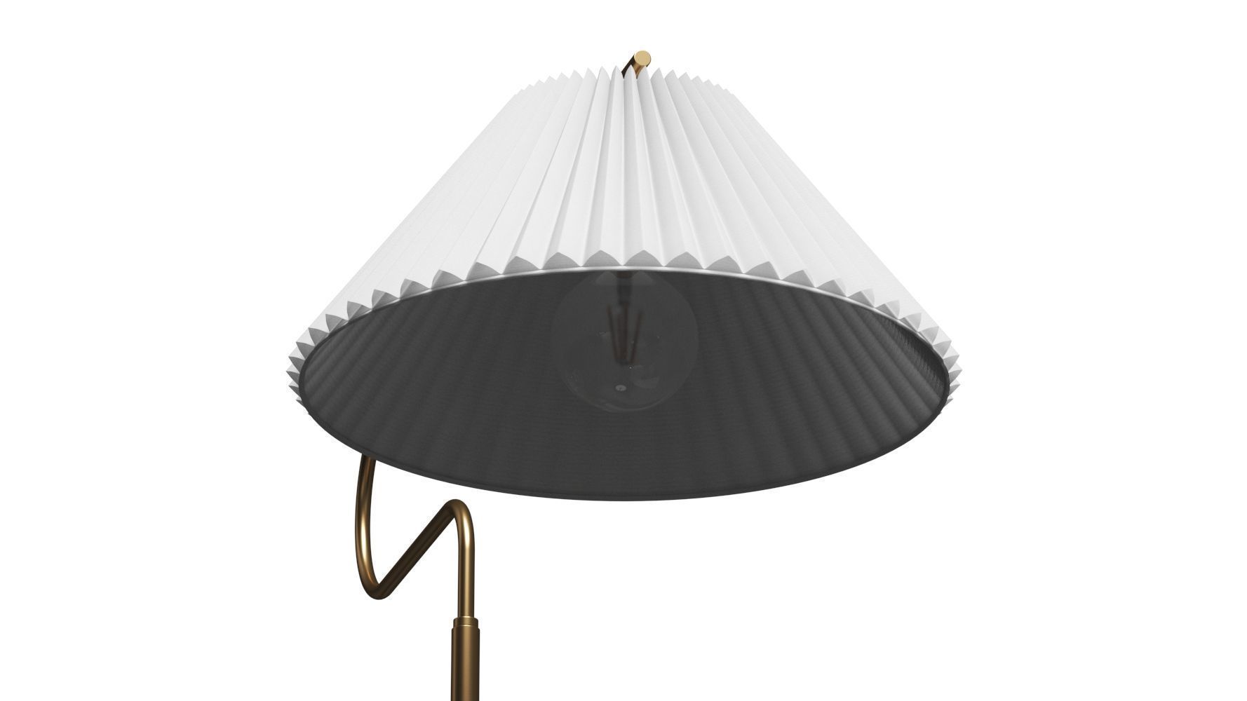 Anthropologie Harriet Pleated Floor Lamp 3D model_2